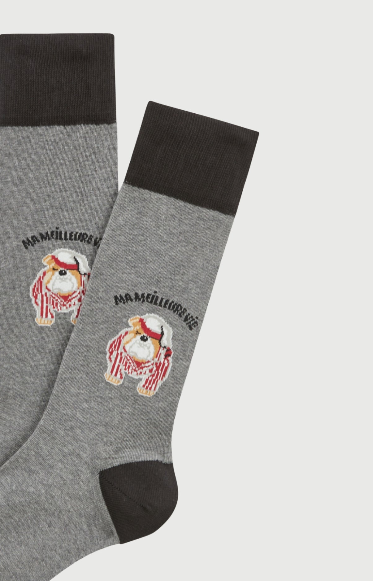 arthur-ma-meilleure-vie-chaussettes-coton-gris-40-46 image 2