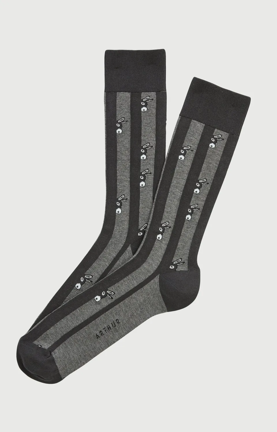 arthur-bob-ne-gris-chaussettes-homme-gris-40-46 image 1