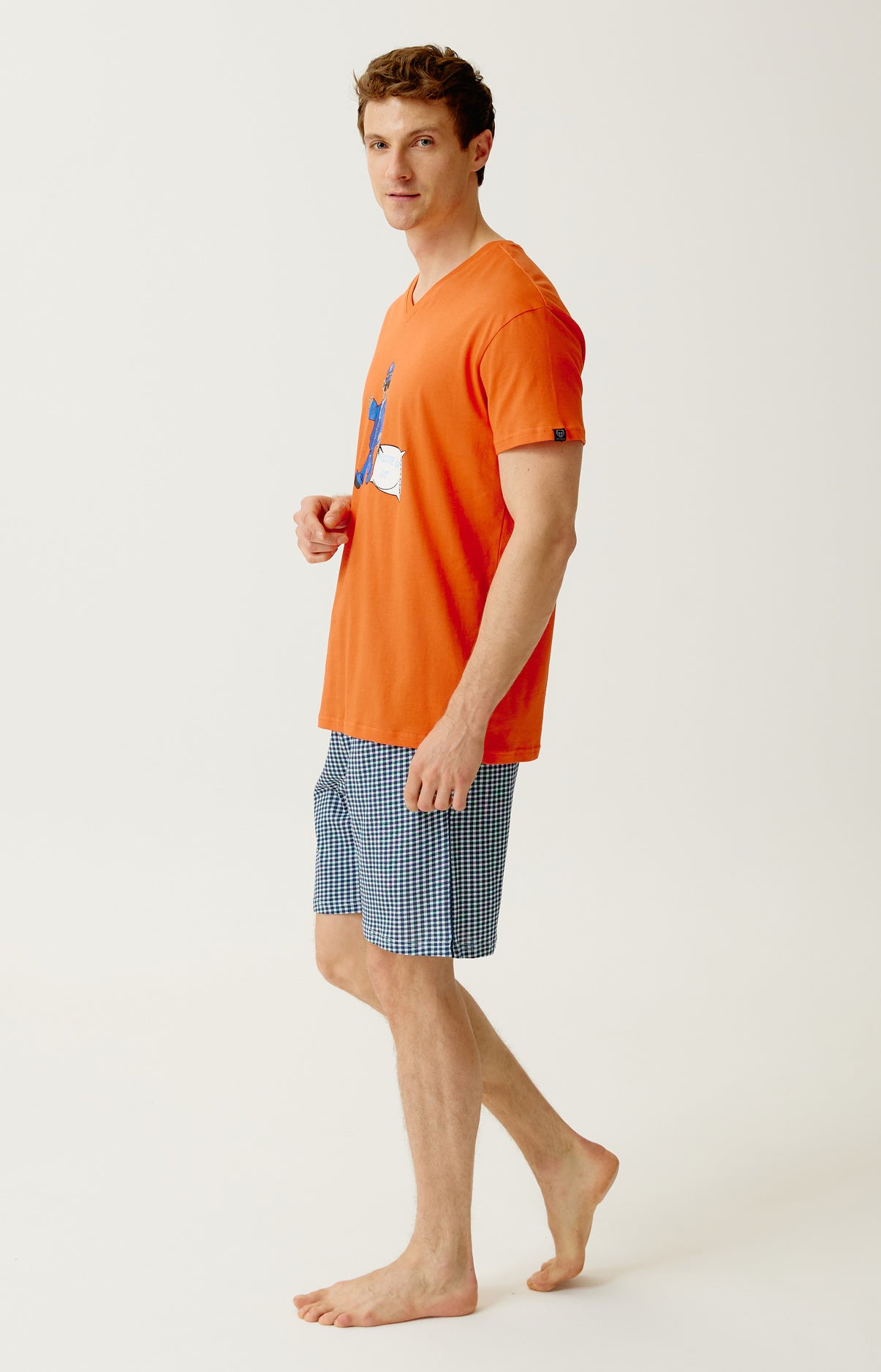 arthur-bob-pilote-de-lit-pyjashort-coton-marine image 5