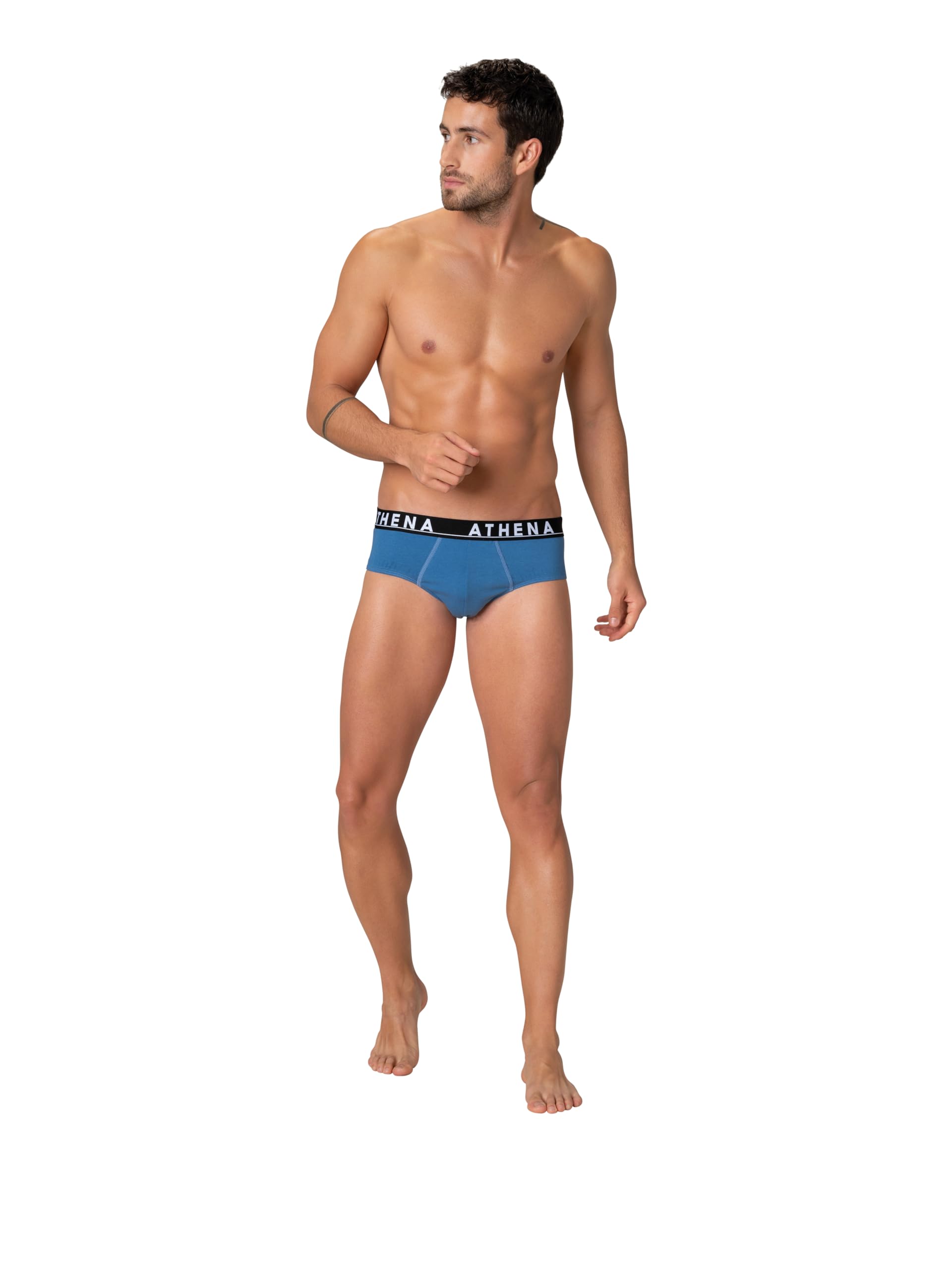 athena-easy-color-slip-homme-marine-bleu-m-lot-3-coton image 4