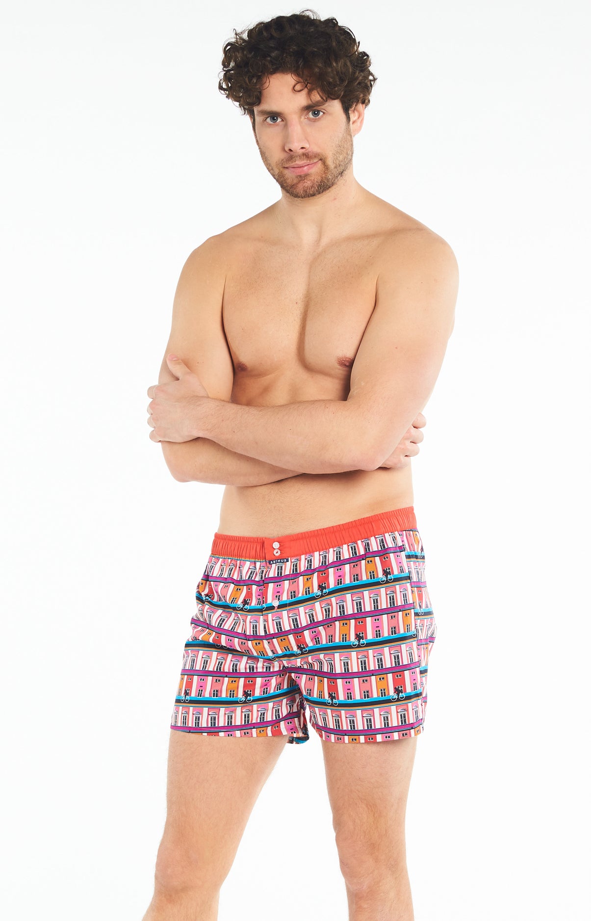 arthur-le-club-n-938-cale-on-homme-multicolore-coton-bio image 1