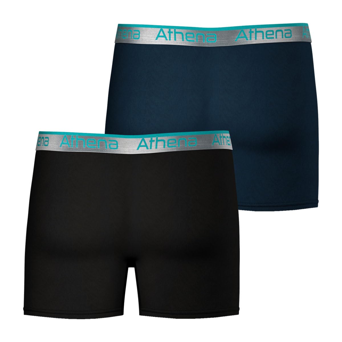 athena-720-stretch-boxer-homme-lot-de-2-noir-bleu-gris image 3