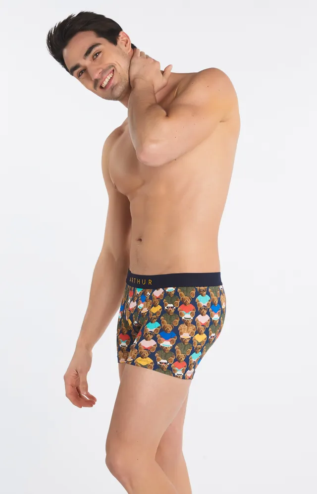 arthur-bob-teddy-boxer-homme-multicolore-coton-bio-2 image 1