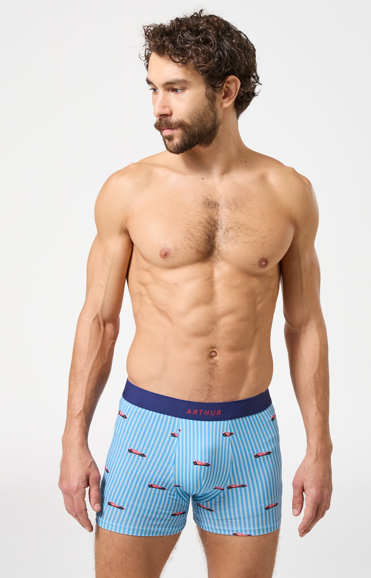 arthur-bob-grand-prix-du-sommeil-boxer-homme-bleu-coton-bio image 4