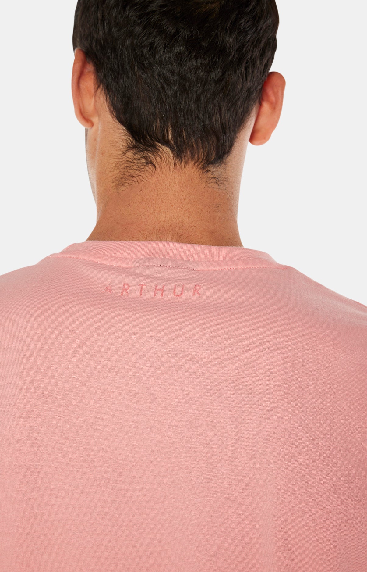 arthur-bob-tee-shirt-manches-courtes-uni-fraise-coton-bio image 6
