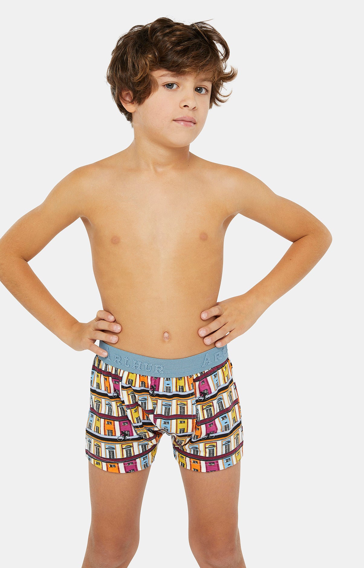 arthur-bob-amsterdam-boxer-coton-garcon-multicolore image 1