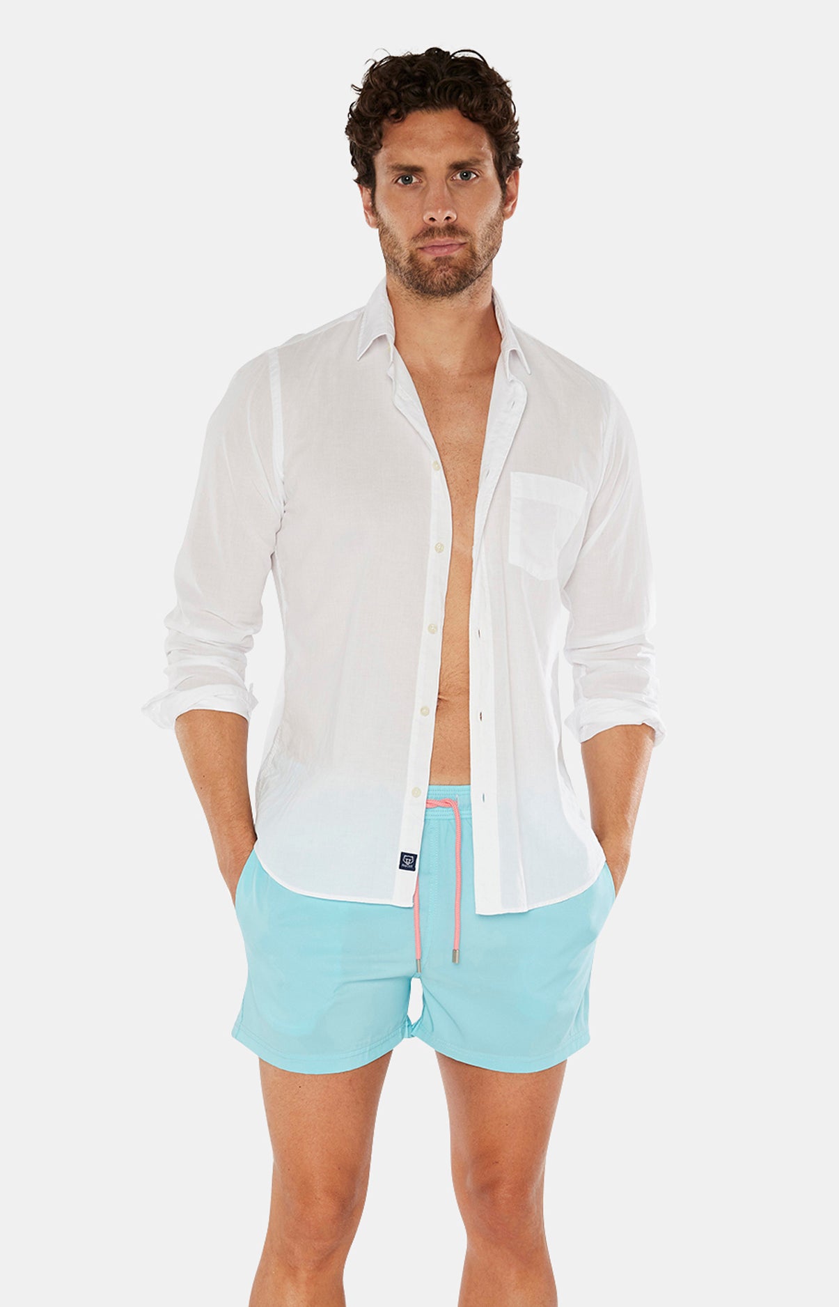 arthur-bob-lagon-short-de-bain-recycle-bleu-lagon image 2