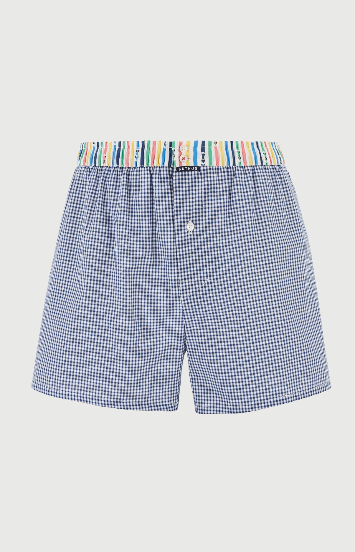 arthur-le-club-cale-on-n-1201-coton-bio-marine-vichy image 3