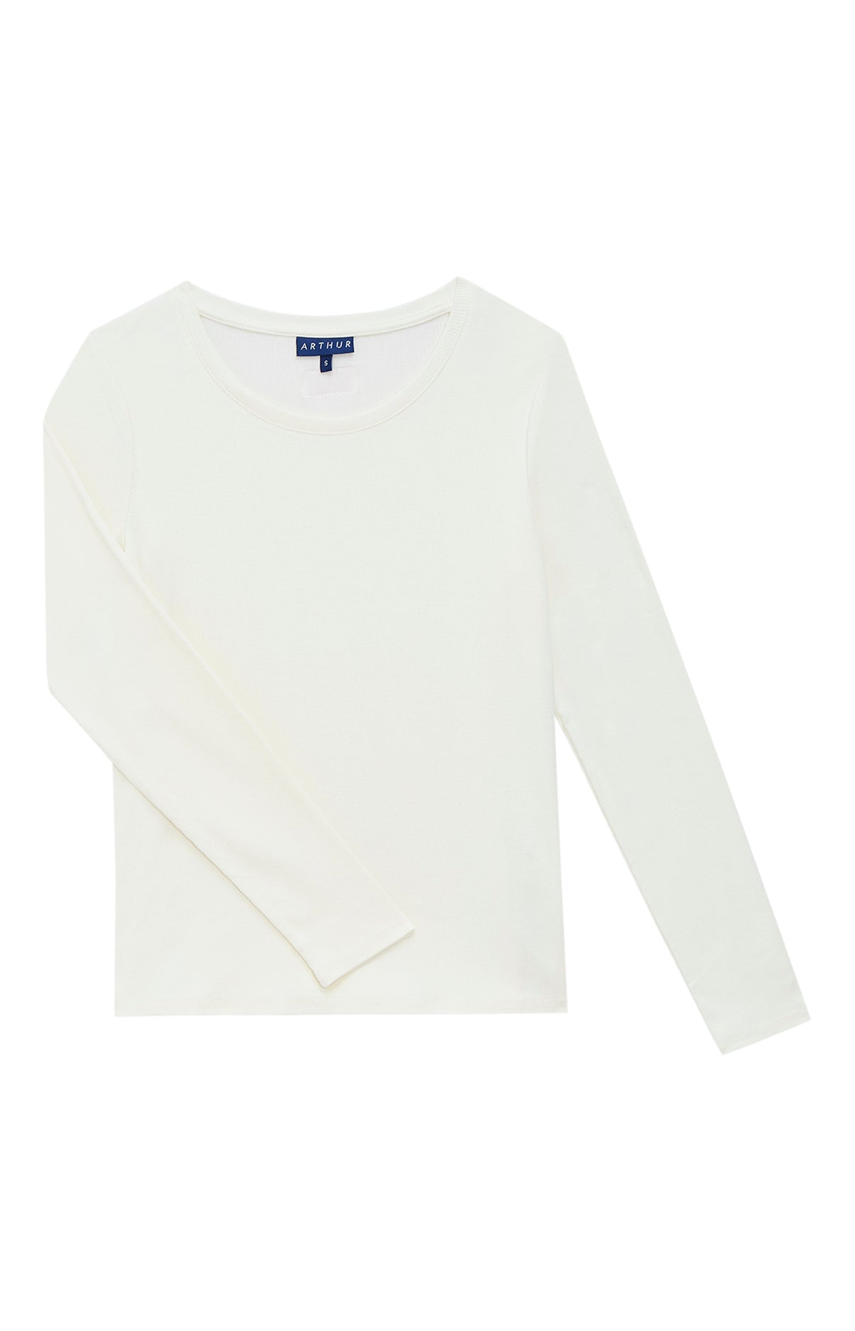 arthur-bob-tee-shirt-manches-longues-cr-me-ivoire-femme image 3