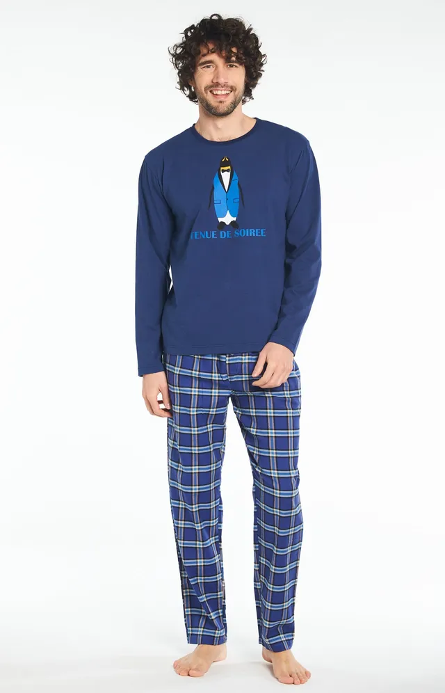 arthur-bob-tenue-de-soir-e-pyjama-homme-nuit-coton-s-xxl image 1