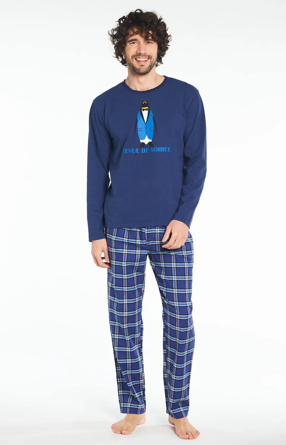 arthur-bob-tenue-de-soir-e-pyjama-homme-nuit-coton-s-xxl image 1
