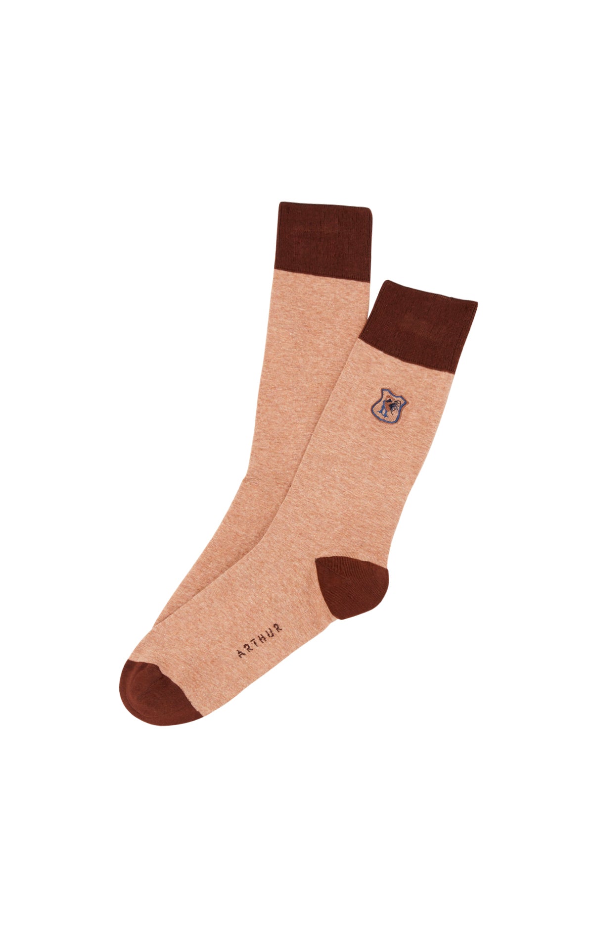 arthur-bob-rugby-chaussettes-brod-es-beige-homme image 1