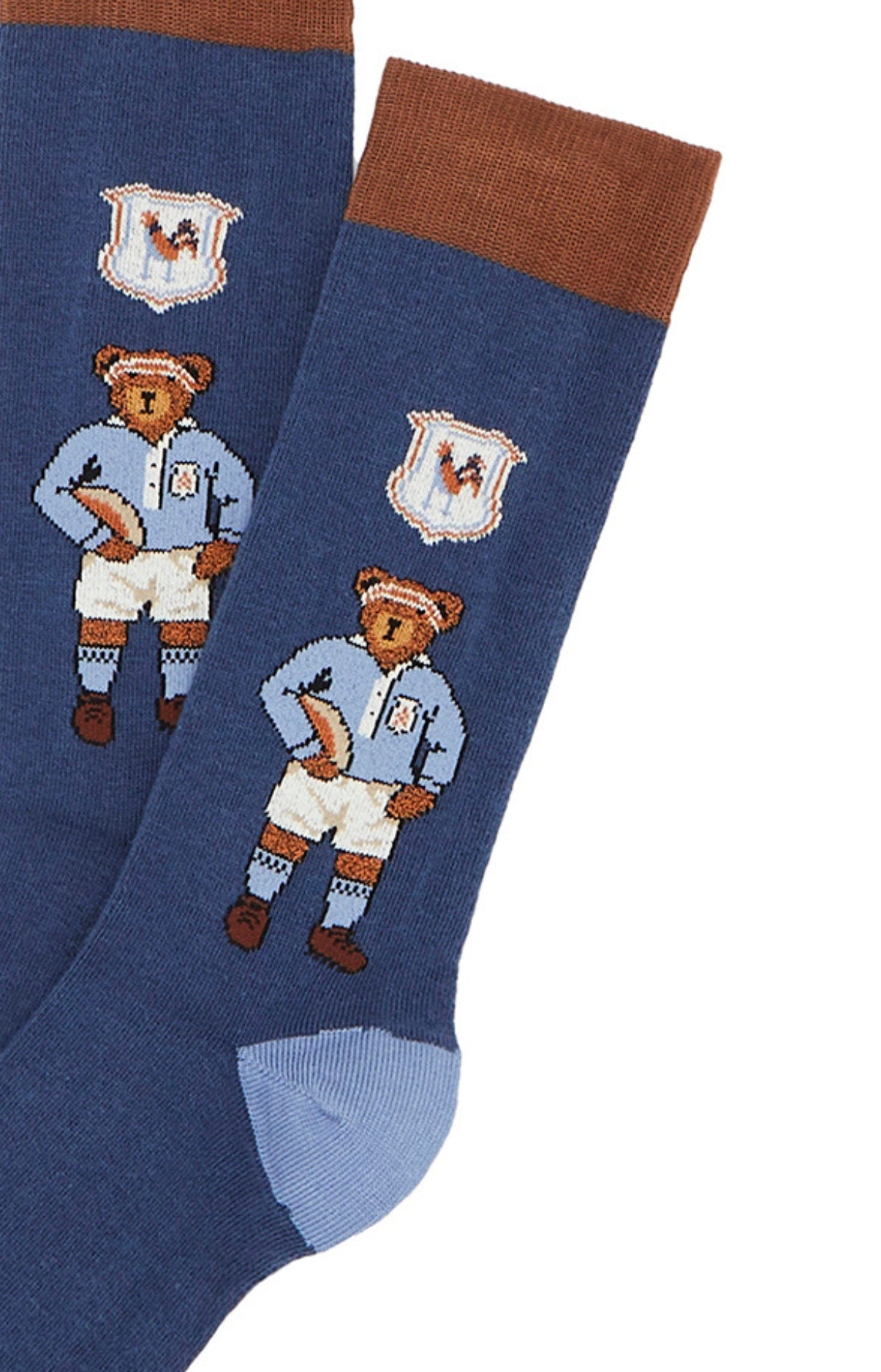 arthur-bob-teddy-rugby-chaussettes-homme-bleu-40-46 image 2
