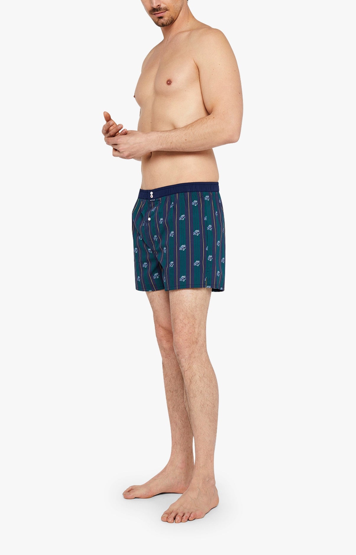 arthur-le-club-n-1075-cale-on-homme-vert-coton-bio image 4