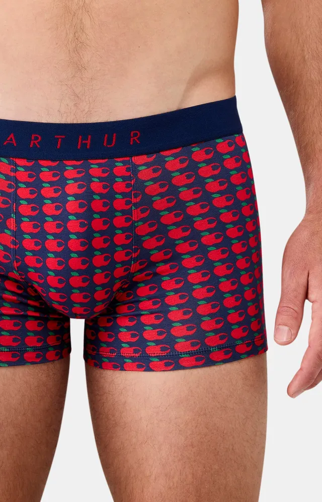 arthur-bob-pomme-d-amour-boxer-homme-marine-coton-bio image 1