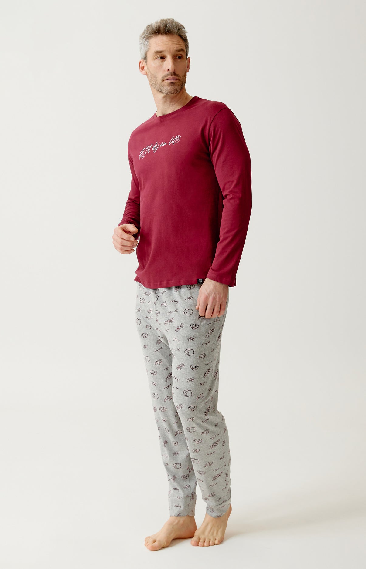 arthur-bob-p-tit-dej-au-lit-pyjama-homme-gris-coton-bio image 5