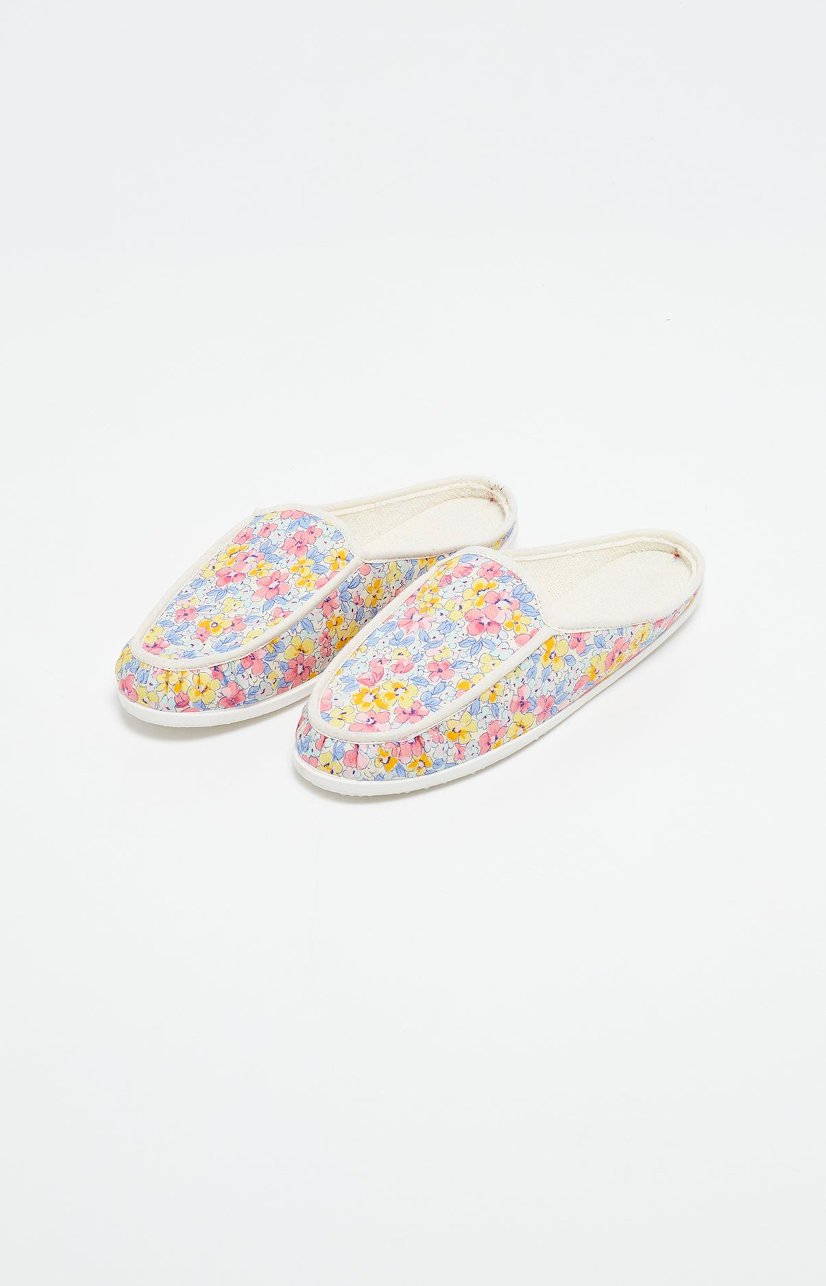 arthur-bob-fleur-mules-femme-multicolore-coton image 1