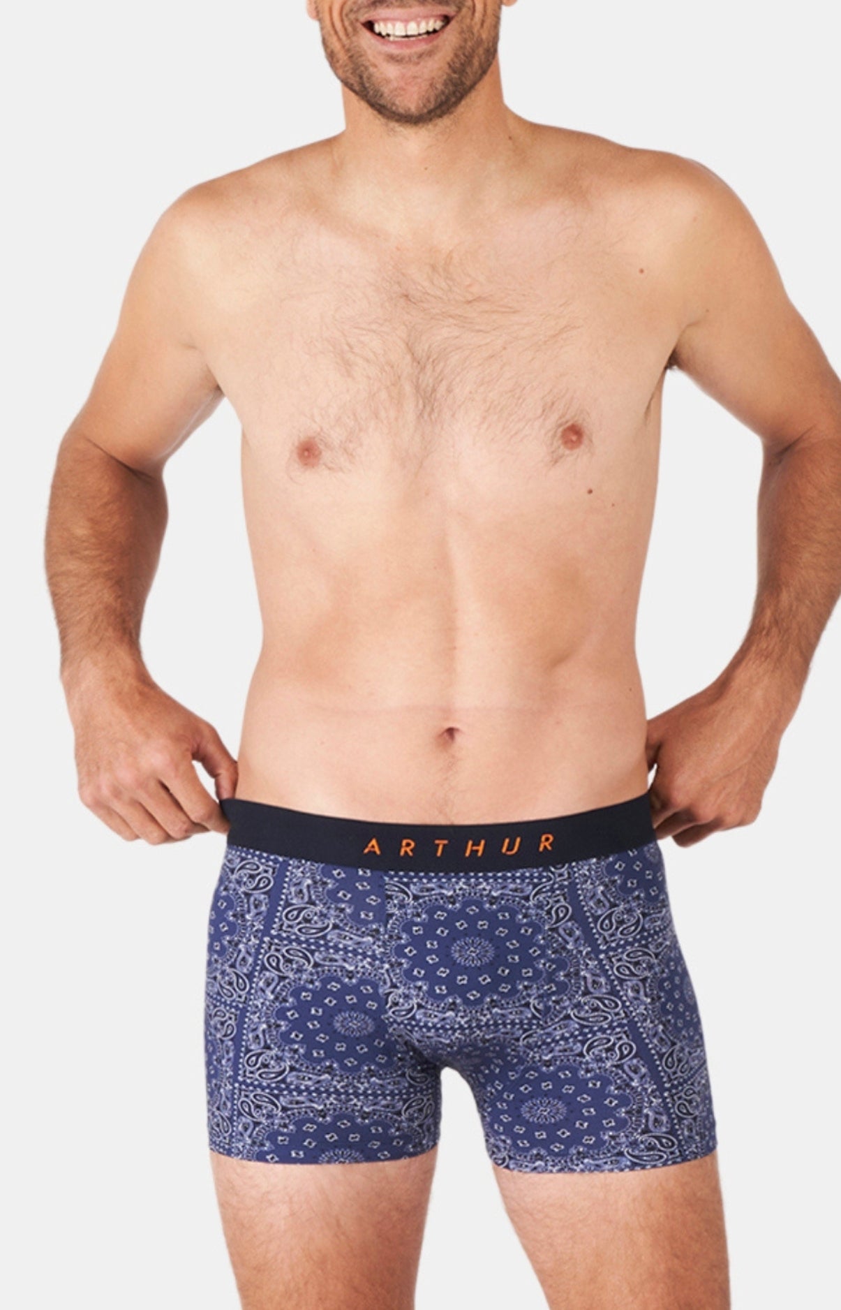 arthur-bob-bandana-boxer-coton-bio-marine image 2