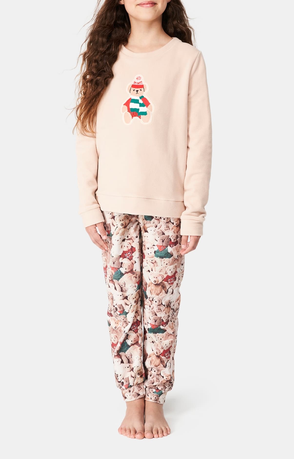 arthur-bob-teddy-pyjama-enfant-brun-4a-micropolaire image 4