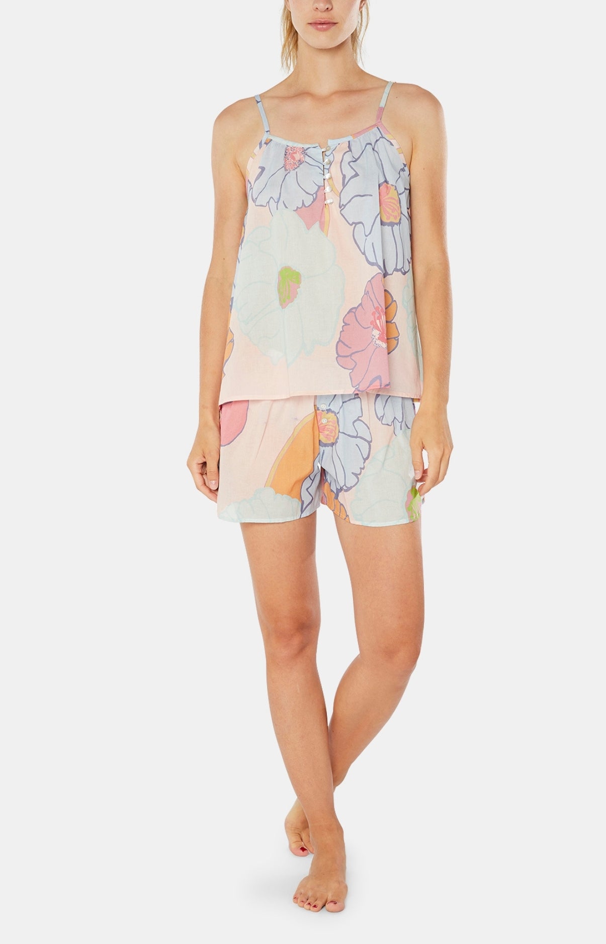 arthur-monette-caraco-short-pyjama-femme-coton-multicolore image 2