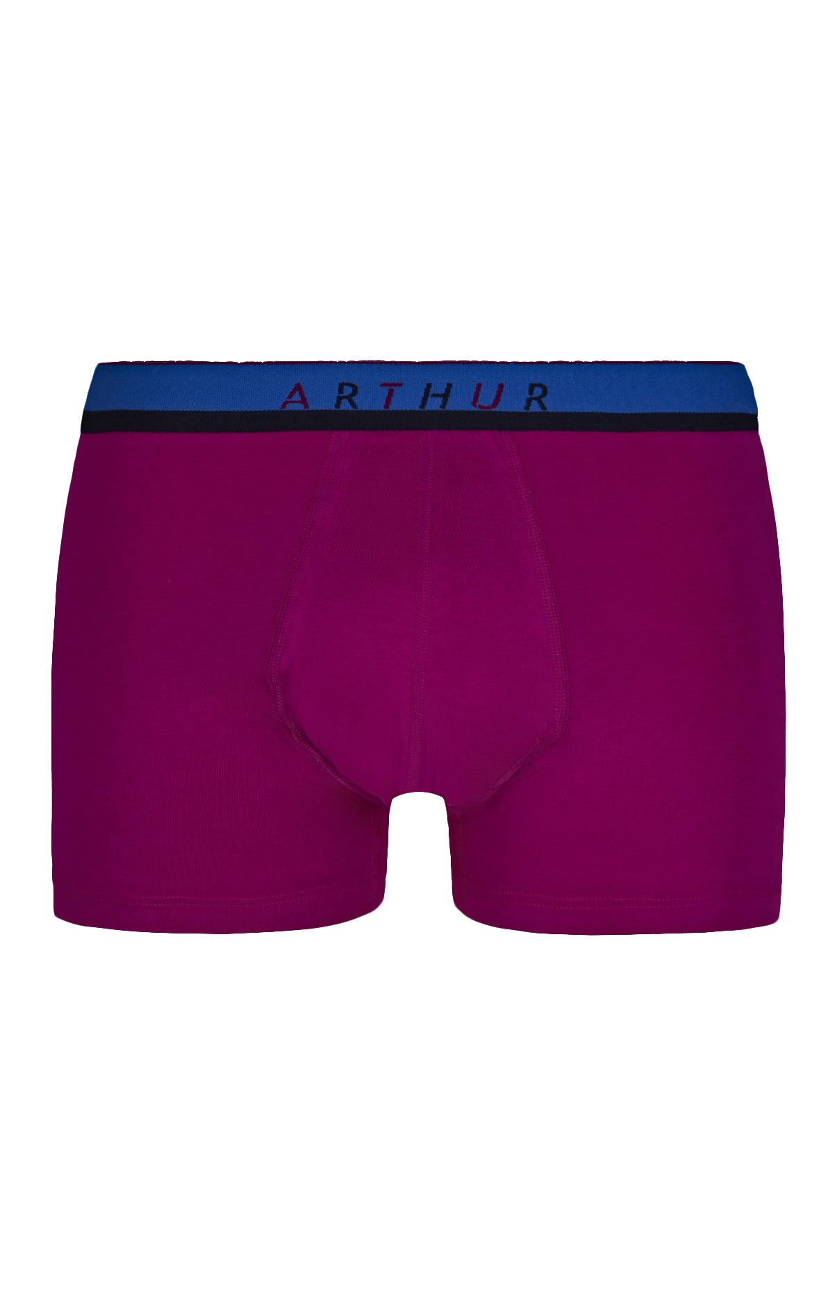arthur-boxer-slipp-uni-boxer-homme-fushia-l-coton-bio image 3