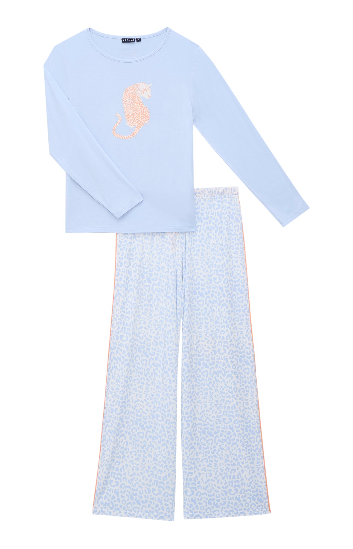 arthur-bob-f-lina-pyjama-femme-bleu-modal-l-opard image 3