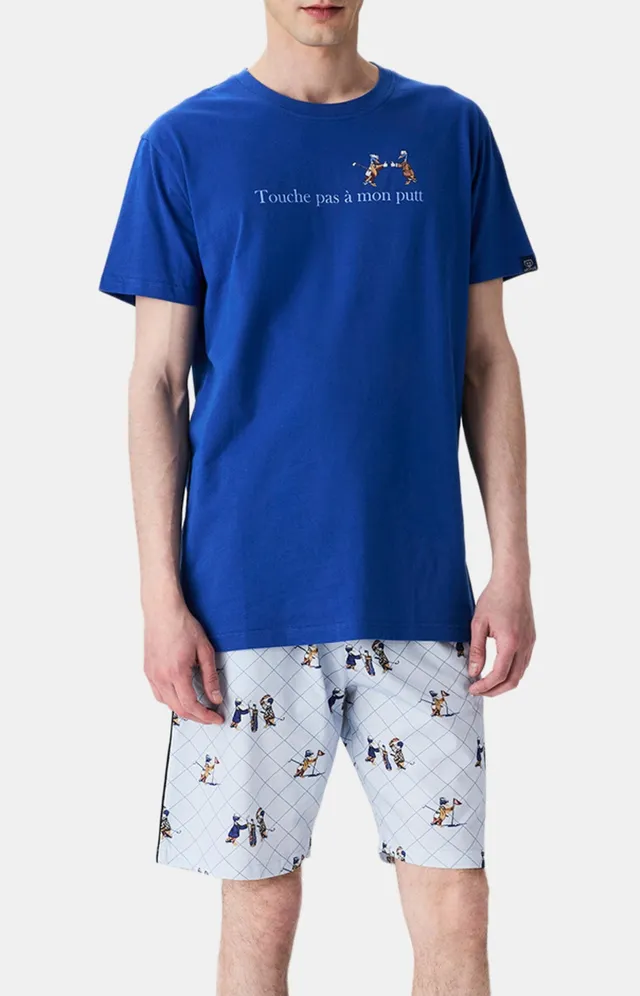 arthur-bob-pyjashort-touche-pas-mon-putt-bleu image 1