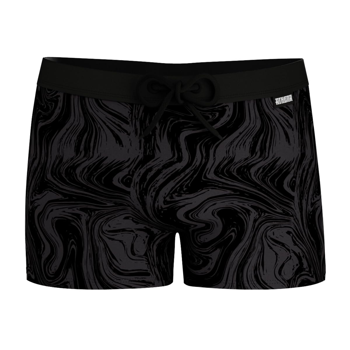 athena-traveler-boxer-de-bain-homme-noir-imprim-taille-m image 2
