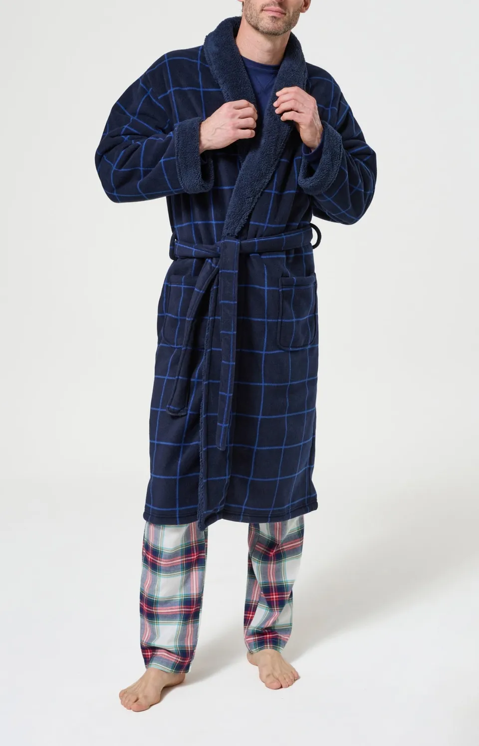 arthur-bob-windsor-robe-de-chambre-homme-marine image 1