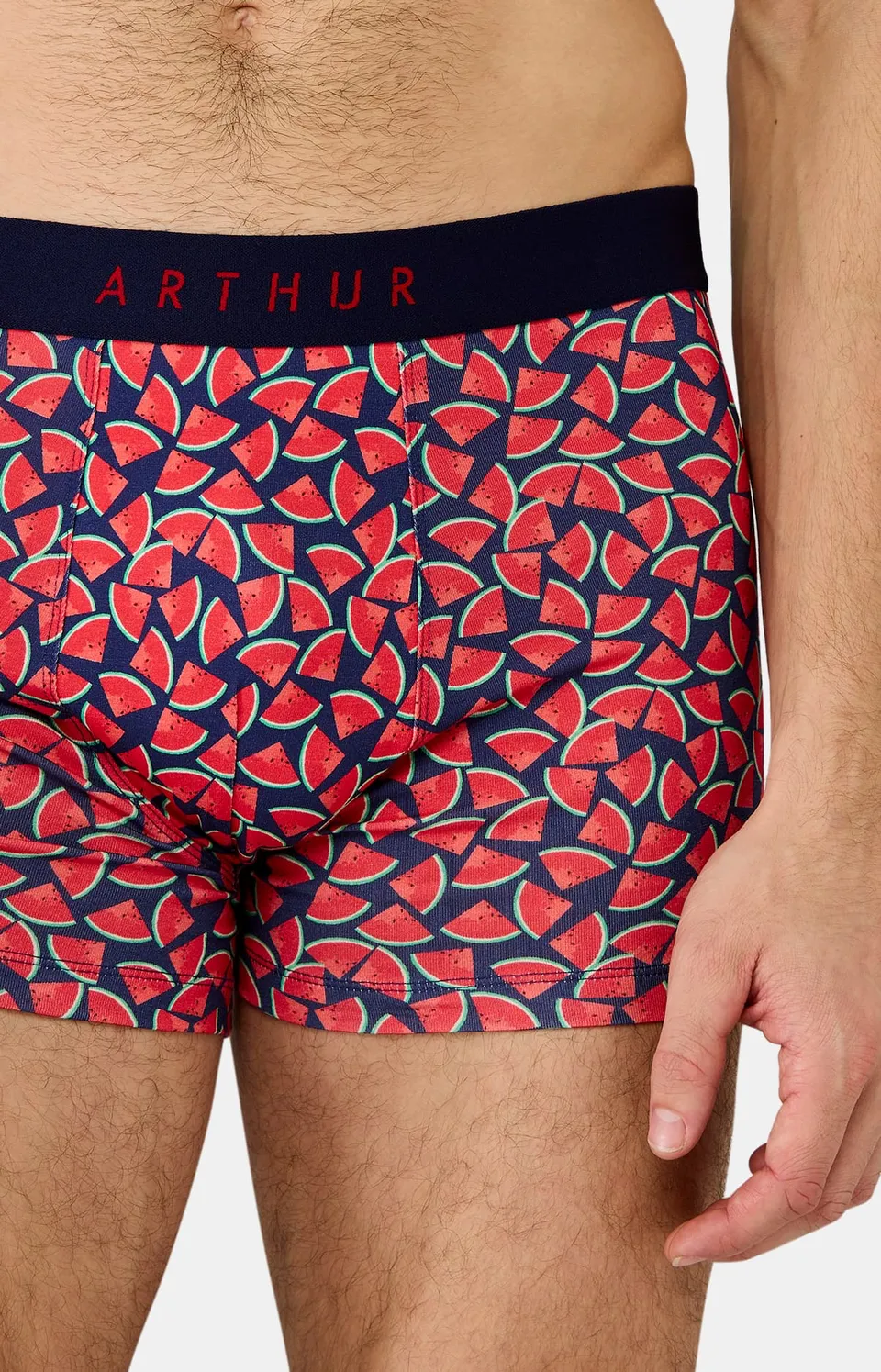 arthur-bob-past-que-boxer-rouge-l-coton-bio image 1