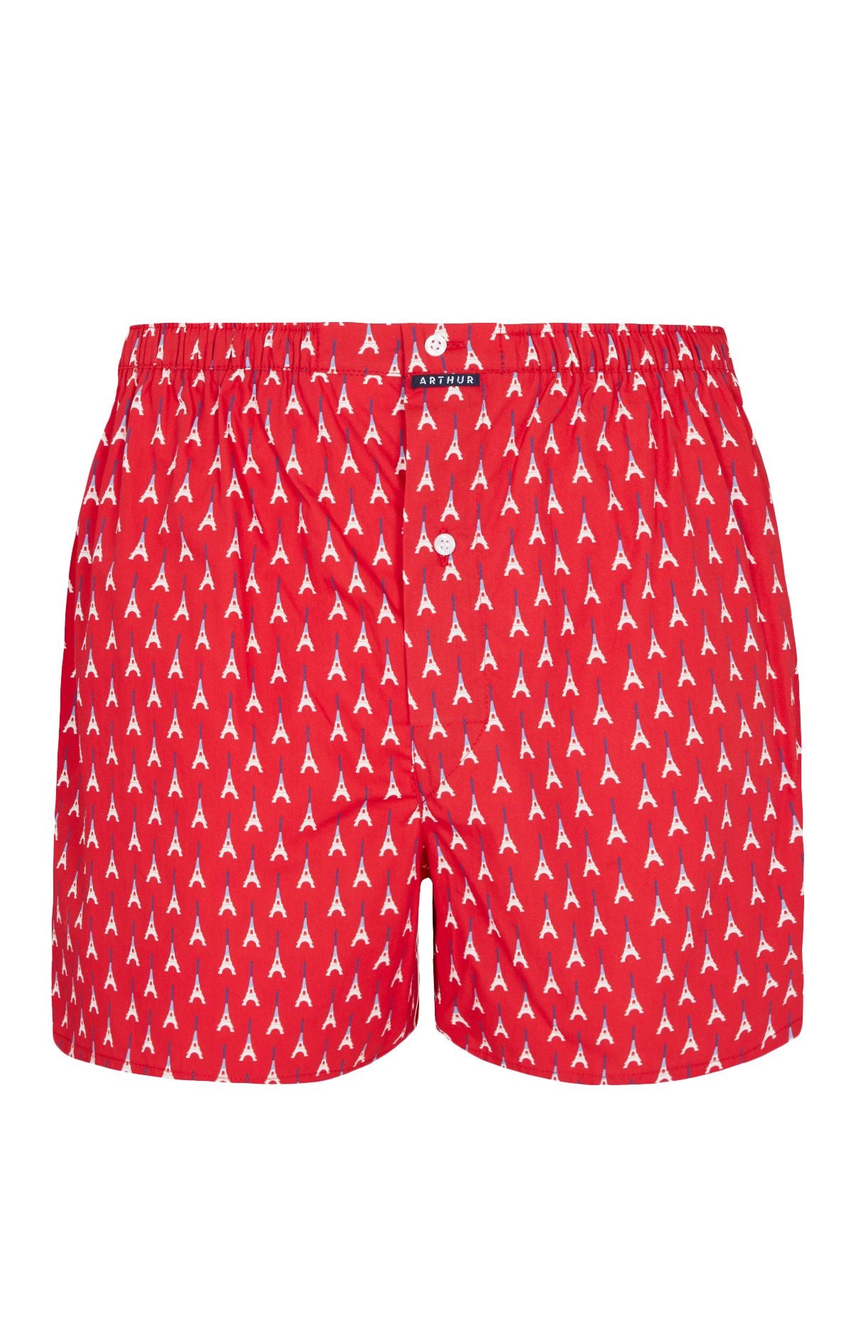 arthur-le-club-tour-eiffel-cale-on-homme-coton-bio-rouge image 3