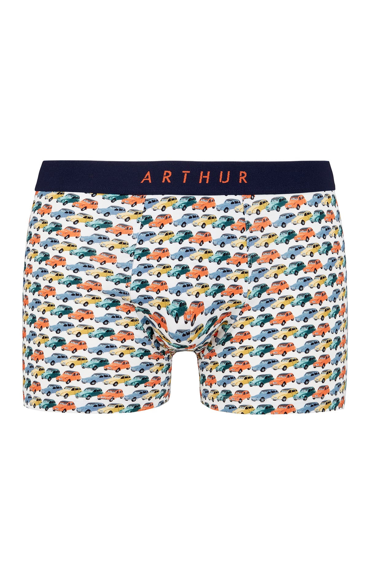 arthur-bob-boxer-voitures-2cv-boxer-homme-blanc-coton-bio image 3