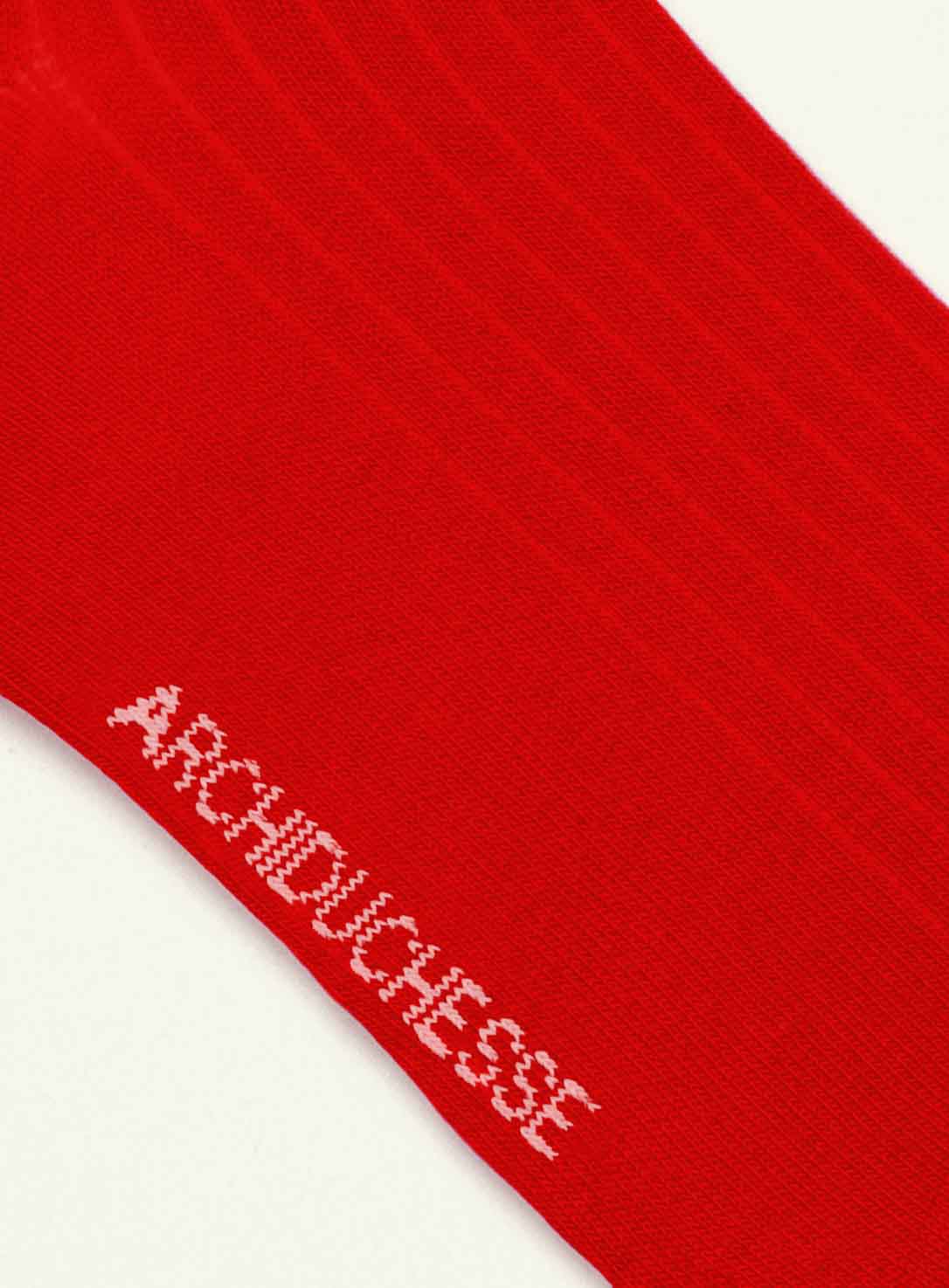 archiduchesse-fantaisie-collerettes-rouge-chaussettes-courtes-coton image 4