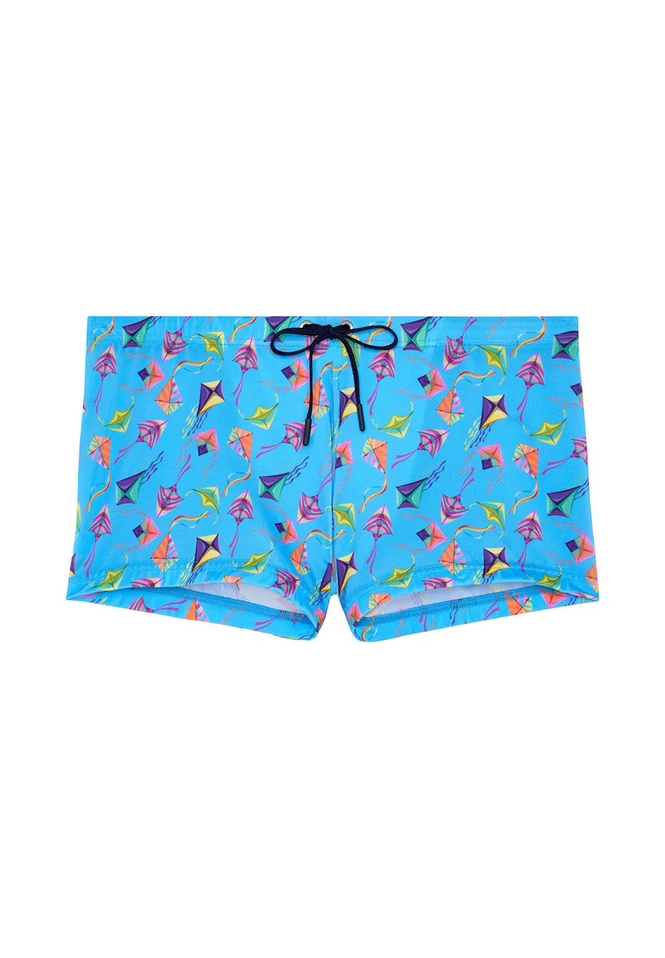 hom-lido-short-de-bain-homme-bleu-imprim-microfibre image 1