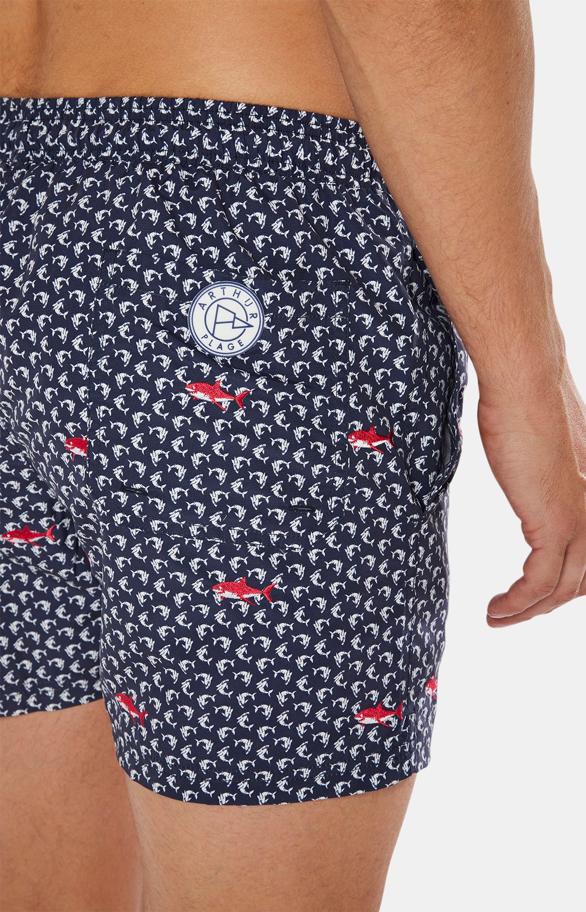 arthur-requin-short-de-bain-homme-marine-taille-l-filet image 6