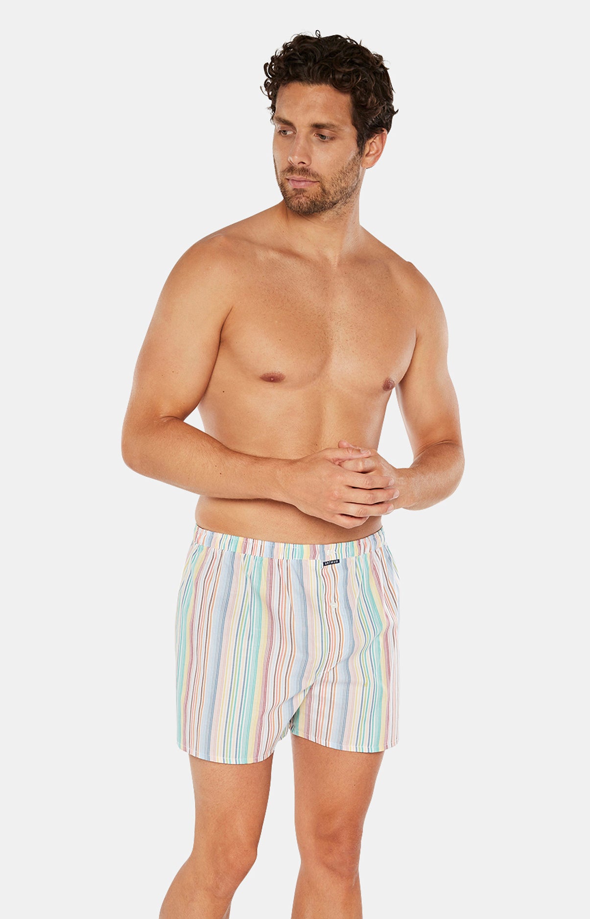 arthur-le-club-rayure-cale-on-homme-multicolore-bio image 2