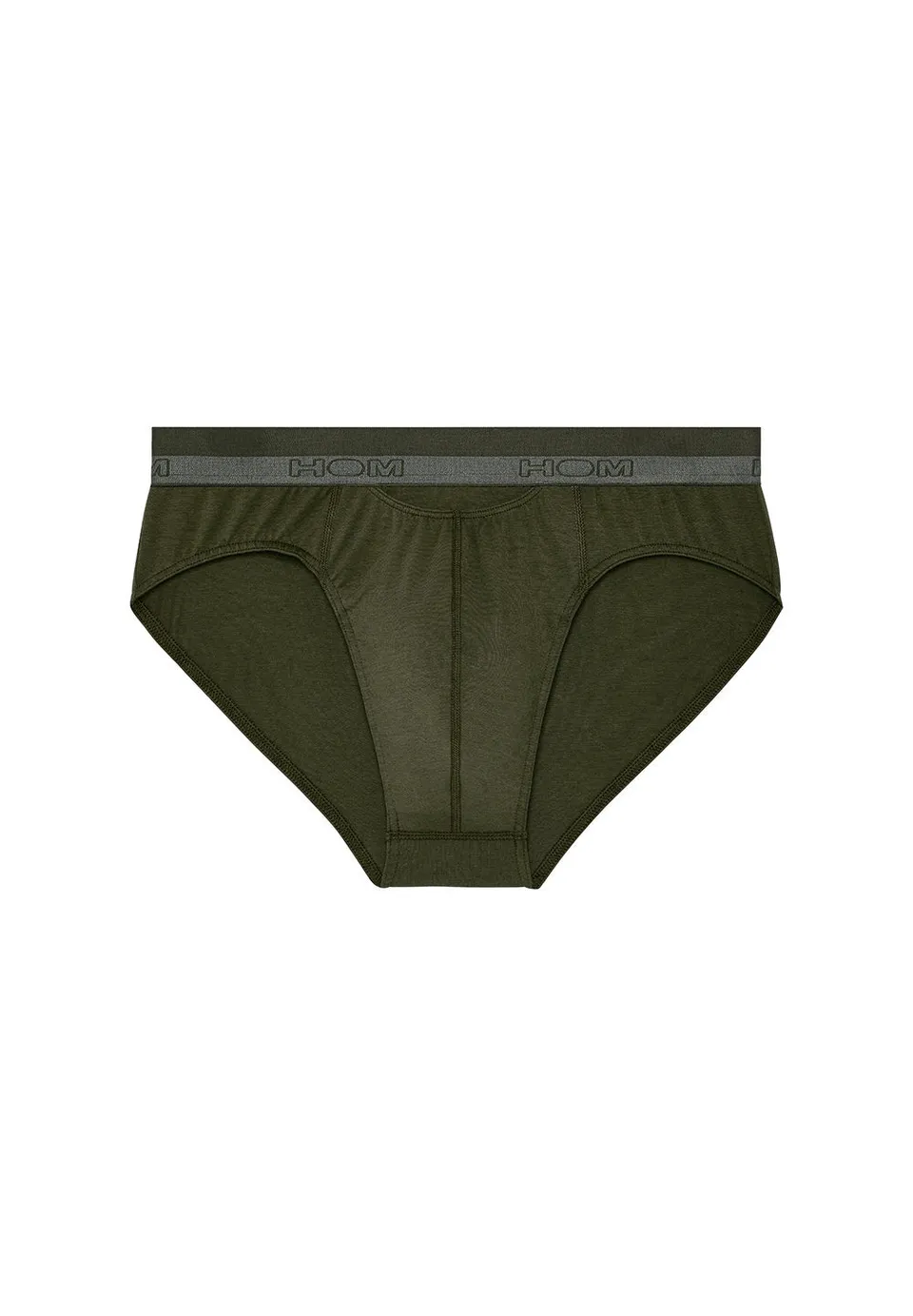 hom-ho1-slip-homme-modal-coton-kaki-fonc image 1