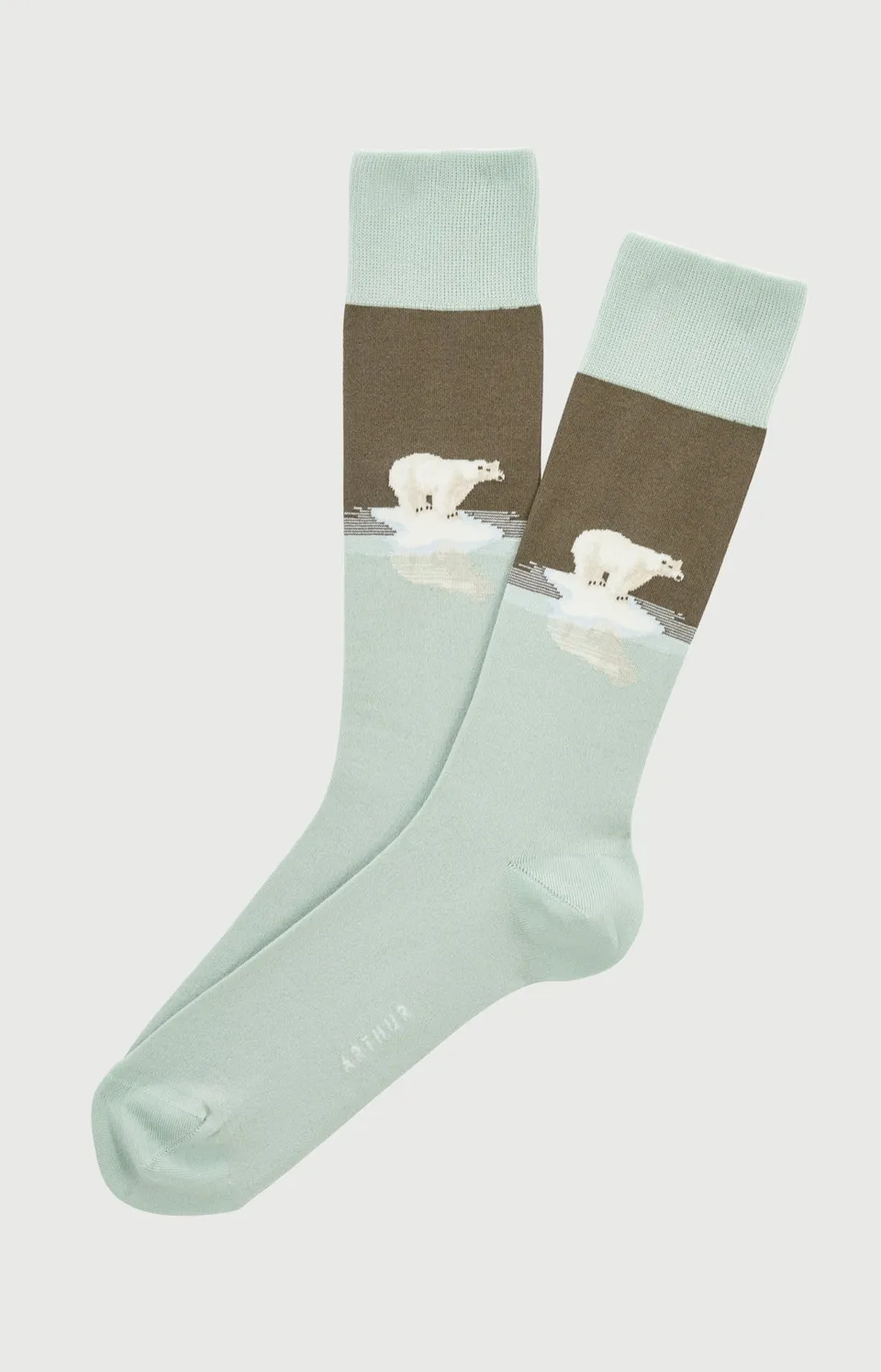 arthur-bob-chaussettes-p-le-position-blanc-coton-ours image 1