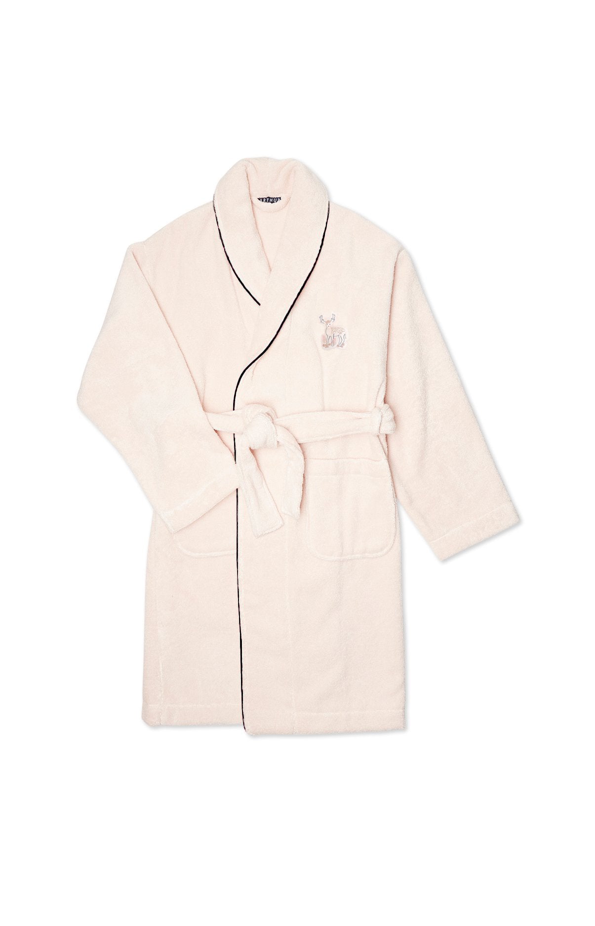 arthur-bob-peignoir-coton-biche-poudre-femme image 3