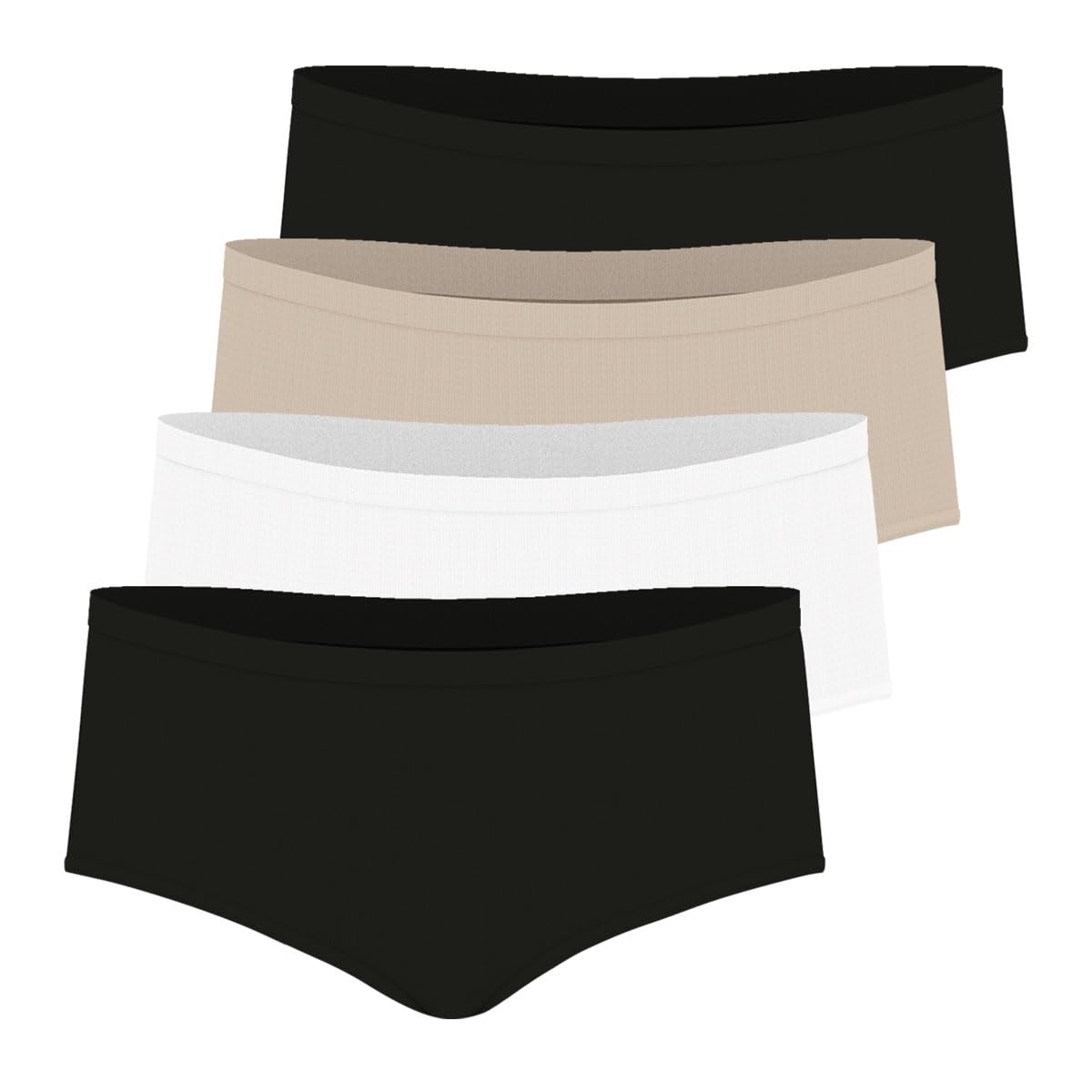 athena-ecopack-lot-4-boxers-femme-taille-s-coton-blanc-skin image 6