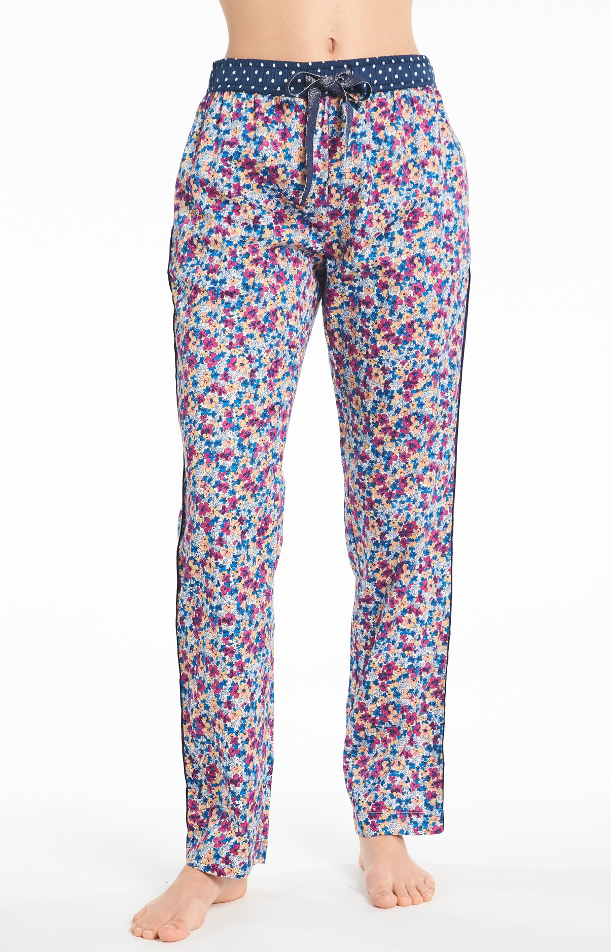 arthur-bob-fleur-pantalon-pyjama-violet-coton-bio image 2