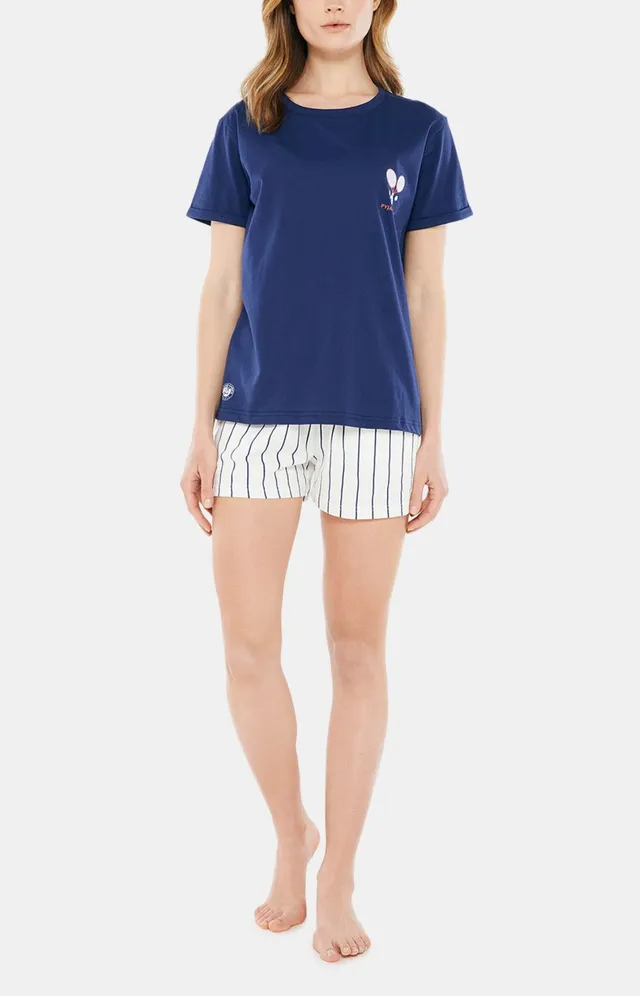 arthur-roland-garros-pyjashort-coton-cru image 1