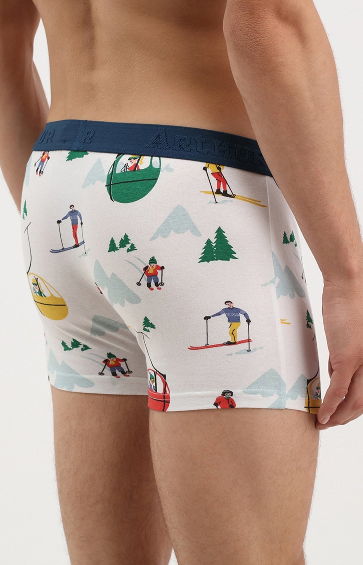 arthur-bob-th-lit-ski-boxer-homme-ivoire-jersey-coton image 3