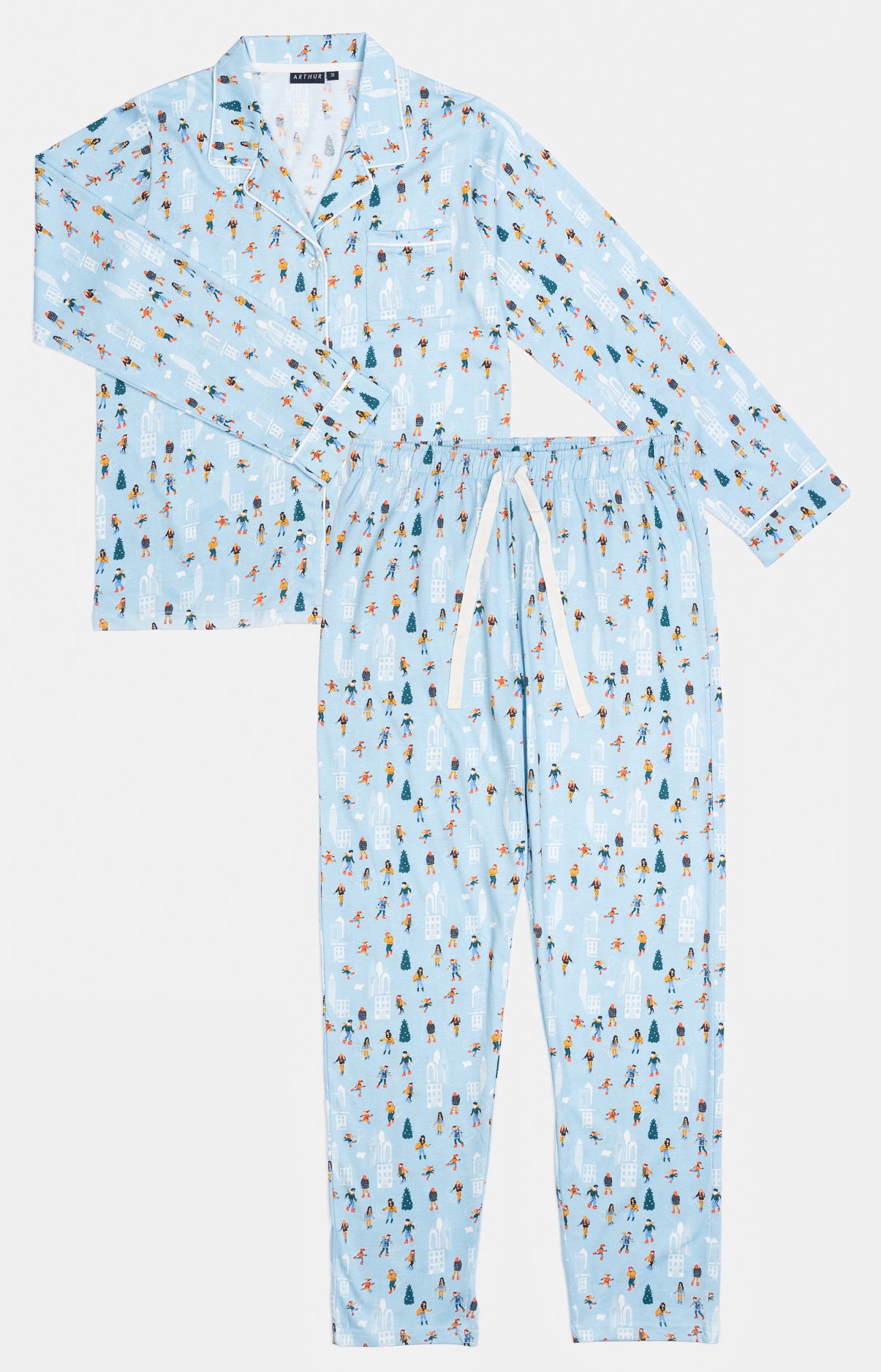 arthur-bob-matin-glace-pyjama-jade-coton image 3