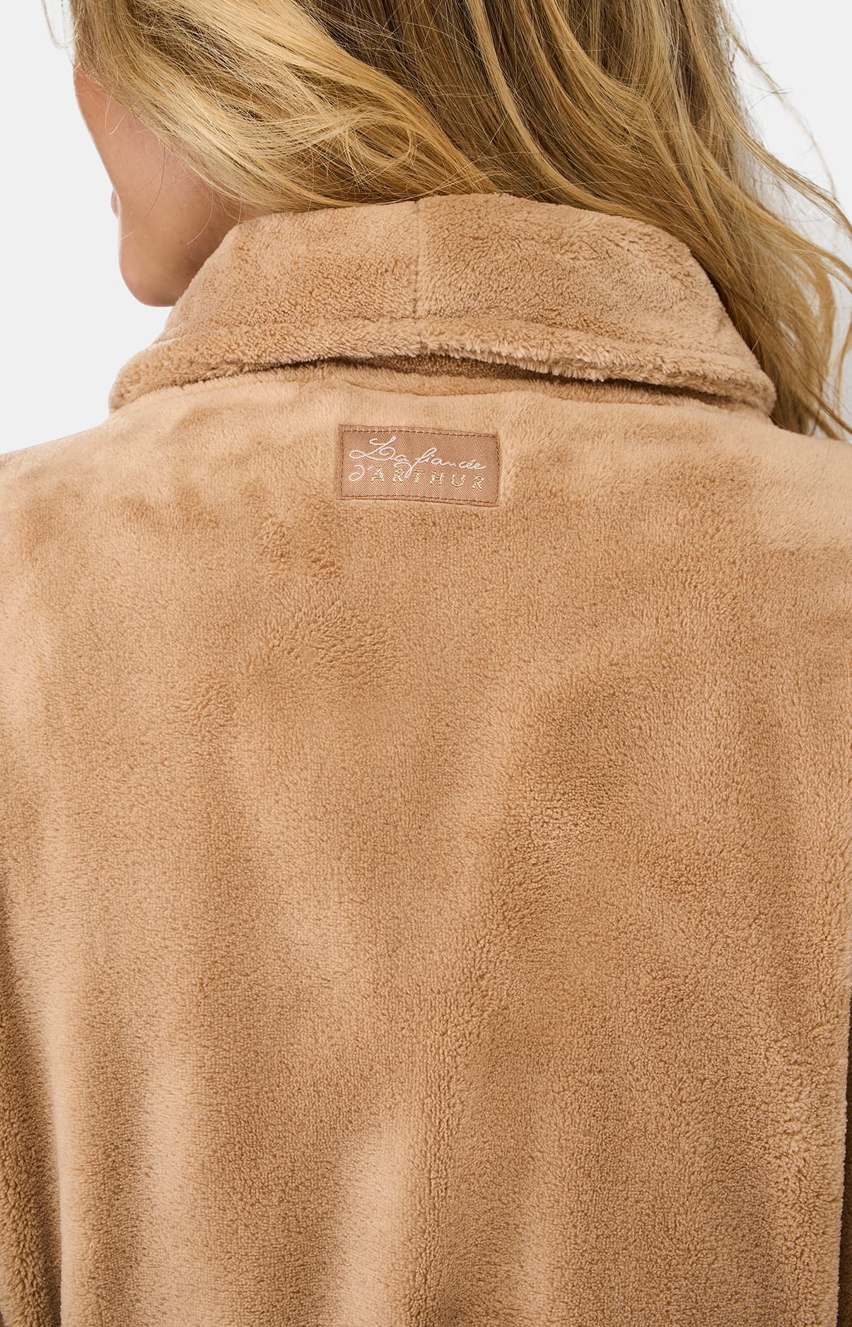 arthur-bob-robe-de-chambre-polaire-camel-chaude-femme image 8
