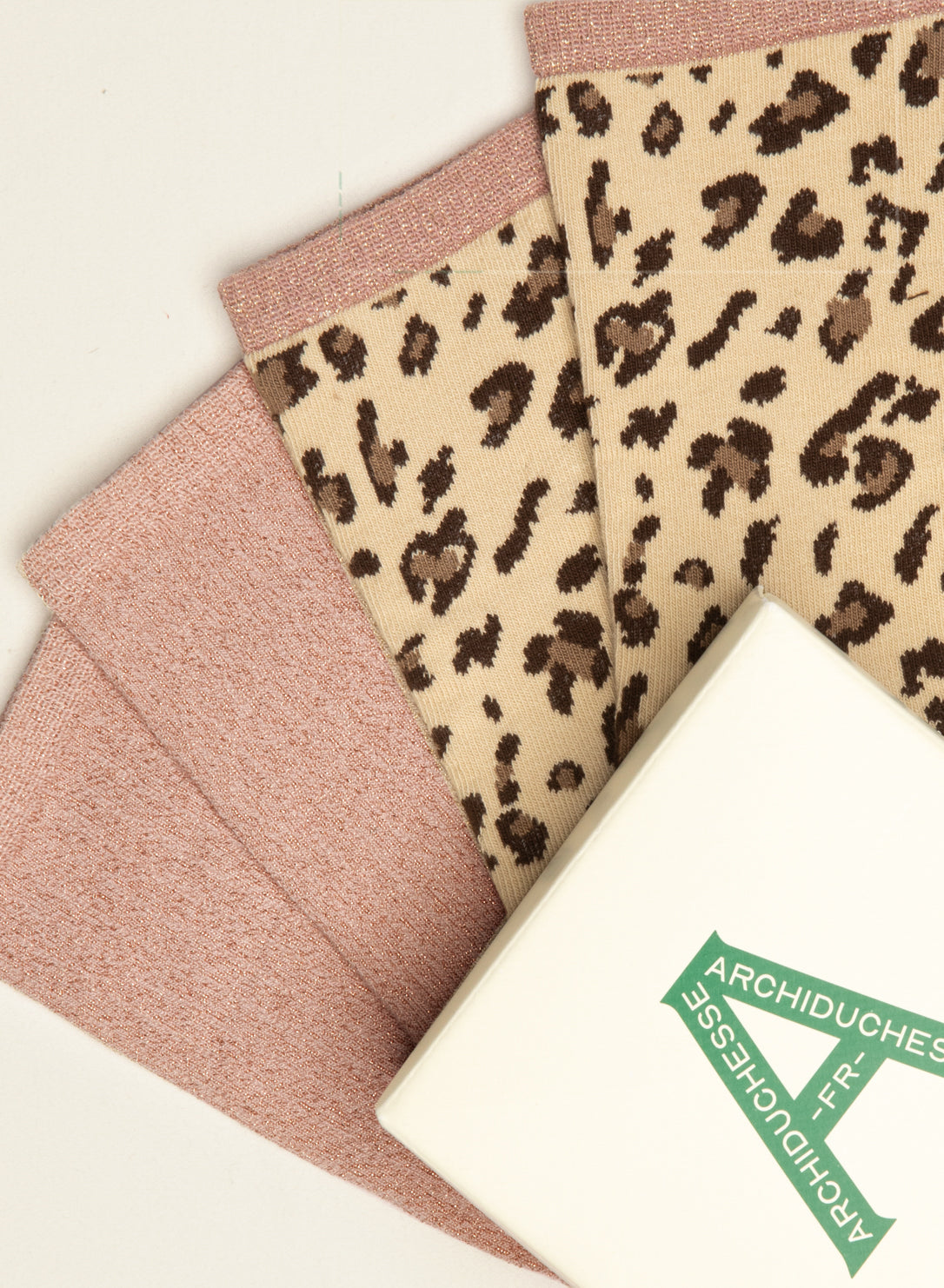 archiduchesse-paillet-e-duo-l-opard-chaussettes-rose-tu image 3