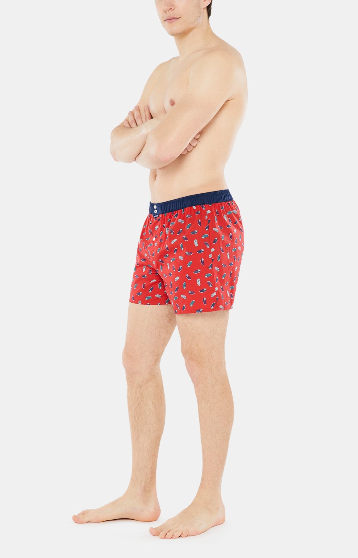 arthur-le-club-1008-cale-on-homme-rouge-coton-bio image 4