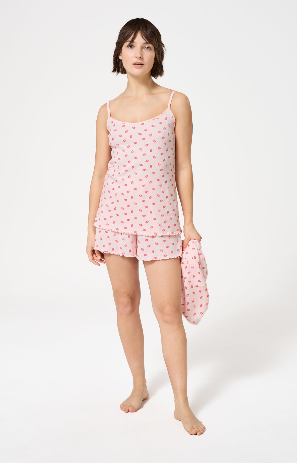 arthur-bob-kiss-pyjashort-femme-nude-3-pi-ces-coton-bio image 4