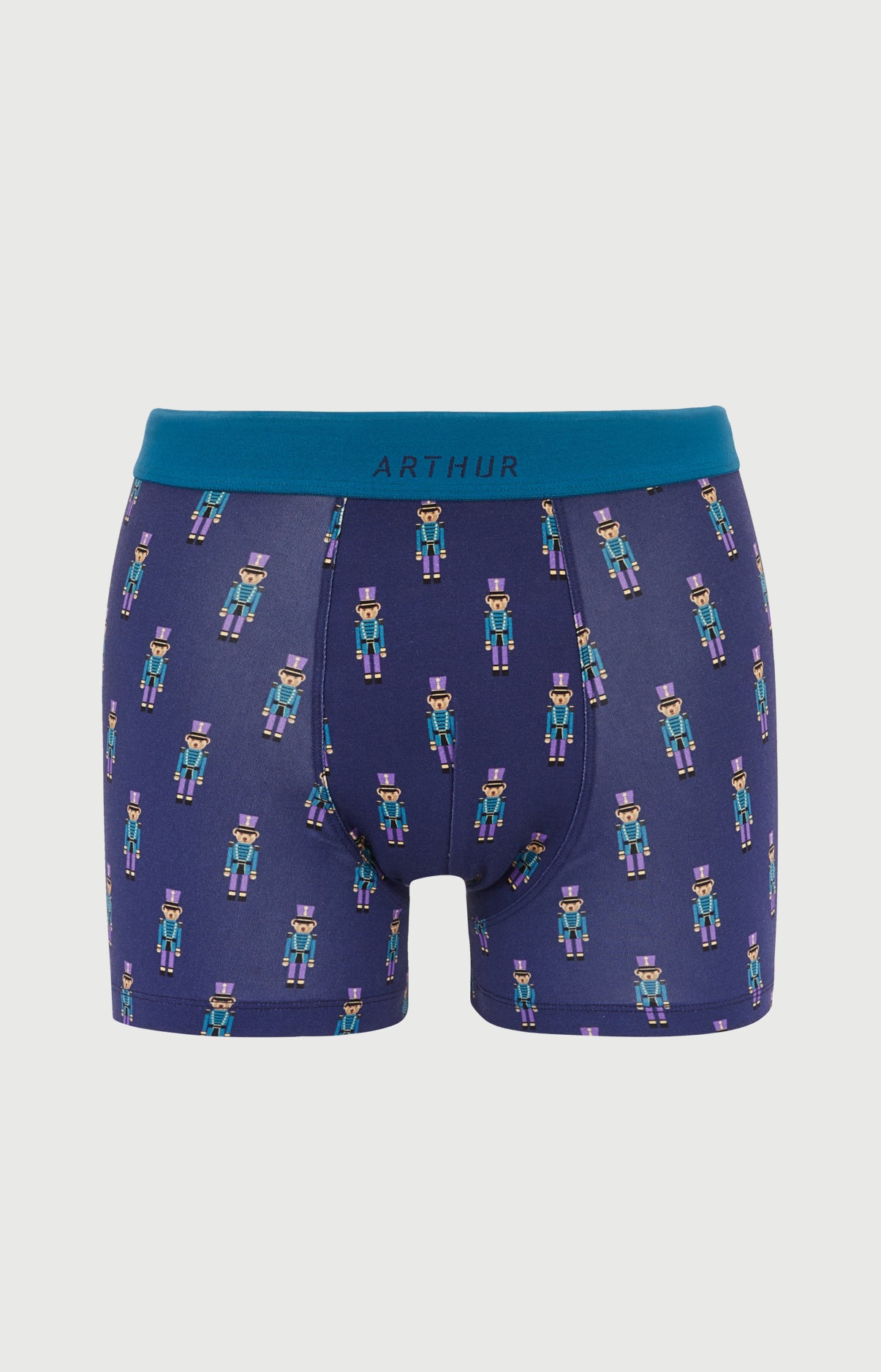 arthur-bob-boxer-coton-bio-casse-noisette-marine image 3