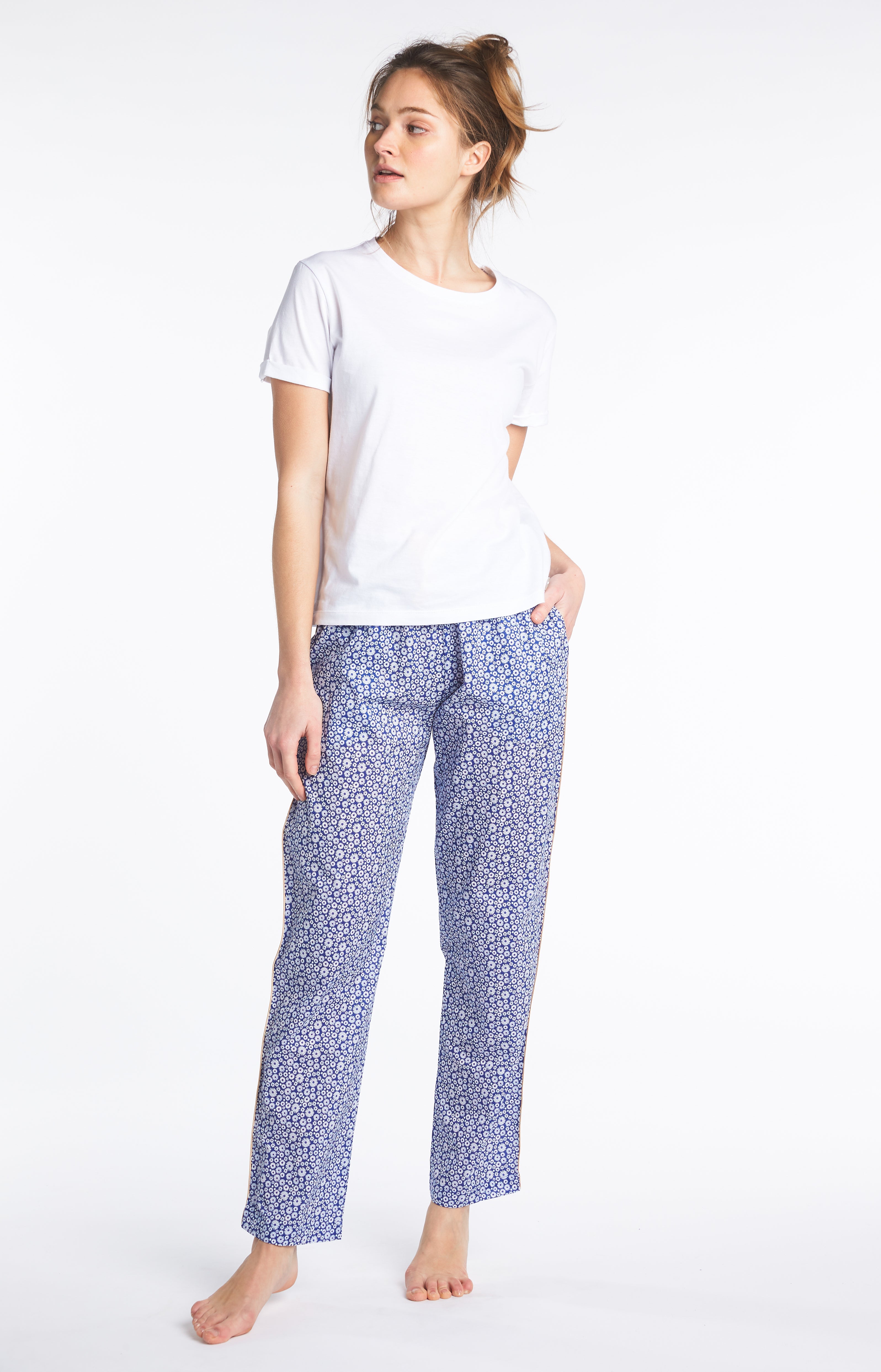 arthur-bob-uni-tee-shirt-blanc-coton-pima-femme image 1